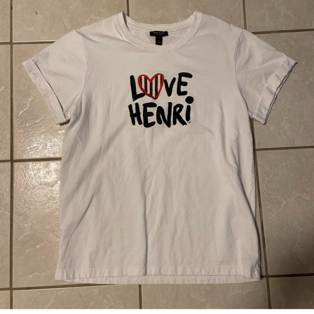 Henri Bendel White Cotton T-Shirt
Medium